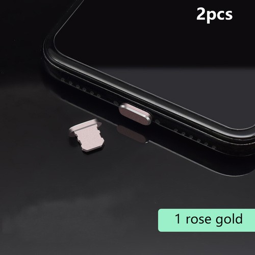 2PCS Aluminum Alloy Anti Dust Plug For Phone 14 13 Max Lightning Port Cover - Photo 19 sur 21