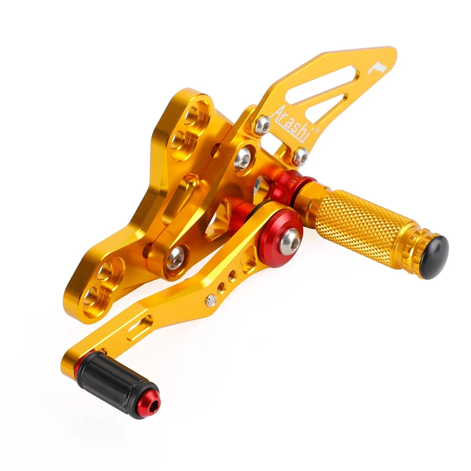 PEDANE ARRETRATE REGOLABILI ERGAL ORO PER HONDA CB650R CBR6500R CBR650F 19-23 Y1 - Immagine 4 di 4