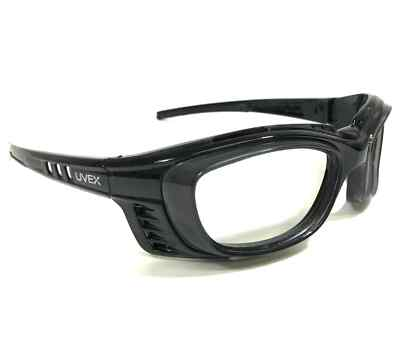 #ad UVEX SW09 BLACK SAFETY GOGGLES EYEGLASSES FRAMES SQUARE Z87 2 56 21 127 $39.98