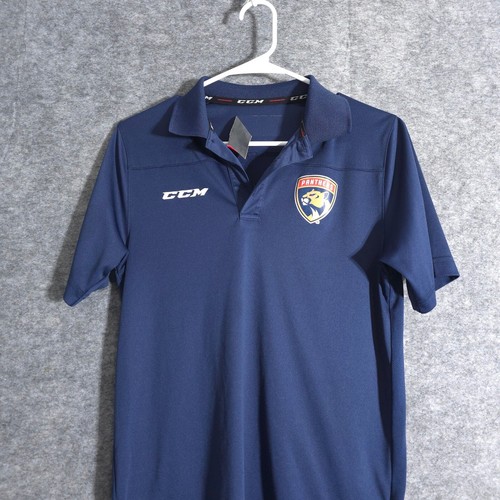Florida Panthers Polo Shirt Boys Youth CCM NHL Hockey Team Apparel XS - Picture 3 of 20