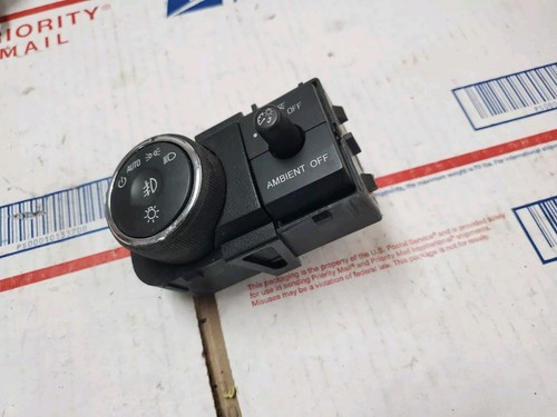 07 08 11 12 13 14 15 16 ACADIA HEADLIGHT/FOG LAMP SWITCH DASH MOUNT 22899574 6L6 - Picture 2 of 7