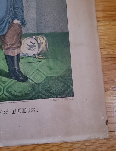Currier & Ives Lithograph - See My New Boots - C5456, G5853 - Picture 3 of 8