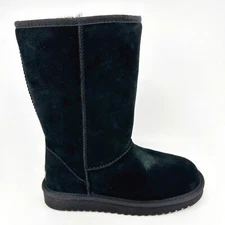Koolaburra by UGG Koola Tall Black Womens Faux Fur Suede Shearling Boots