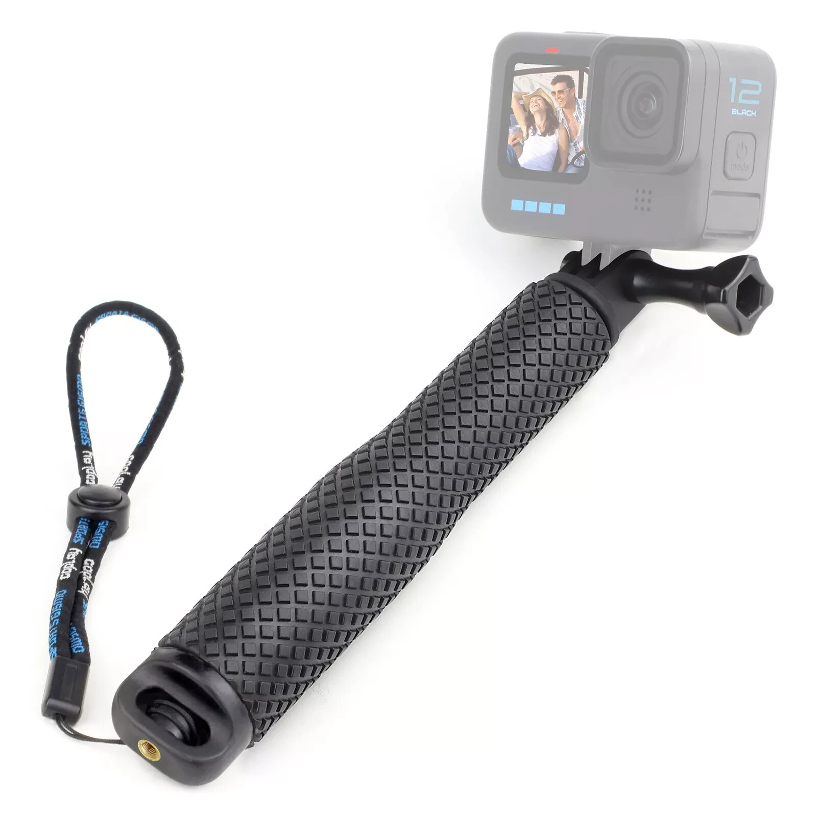23in Aluminum Mini Selfie Stick Monopod with Mount for GoPro Hero 12 13 Insta360 AKASO Action Cams-image