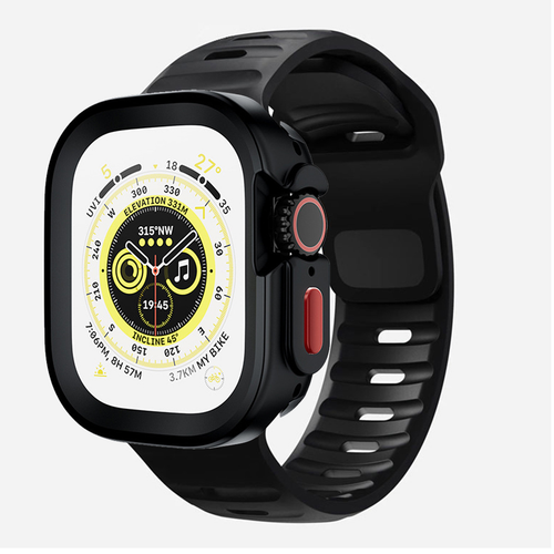 Etui TPU + pasek do Apple Watch Series 10 9 8 7 6 5 Ultra 42/46/49mm pasek sportowy - Zdjęcie 9 z 23