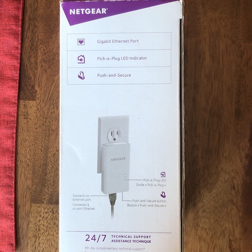 NETGEAR  PL1000100PAS 1000 Mbps Gigabit Port Powerline  PL1000 Extends Internet - Picture 4 of 4