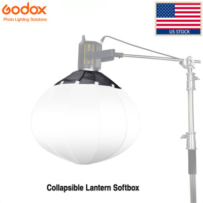 Softbox Esférico Godox CS-65D De 65 Cm - Compatible Con Montura Bowens, Plegable, Ideal Para Estudio Y Vídeo