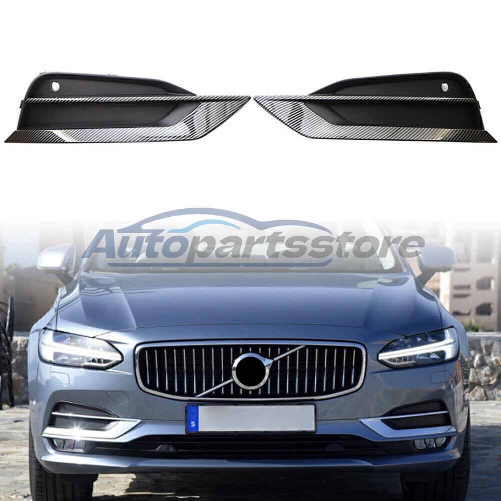 Volvo S90 V90 2016-2019 Front Bumper Fog Light Grilles Pair 31425447 31425446