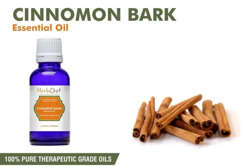 Cinnamon Bark Essential Oil Pure & Natural Aromatherapy Oils Therapeutic Grade - Picture 1 of 9