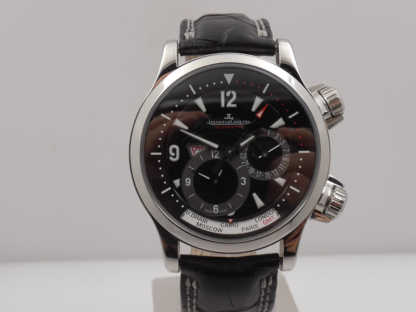 JAEGER LE-COULTRE MASTER COMPRESSOR GEOGRAPHIC 146.8.83 2000'S AUTOMATIC WATCH image 8