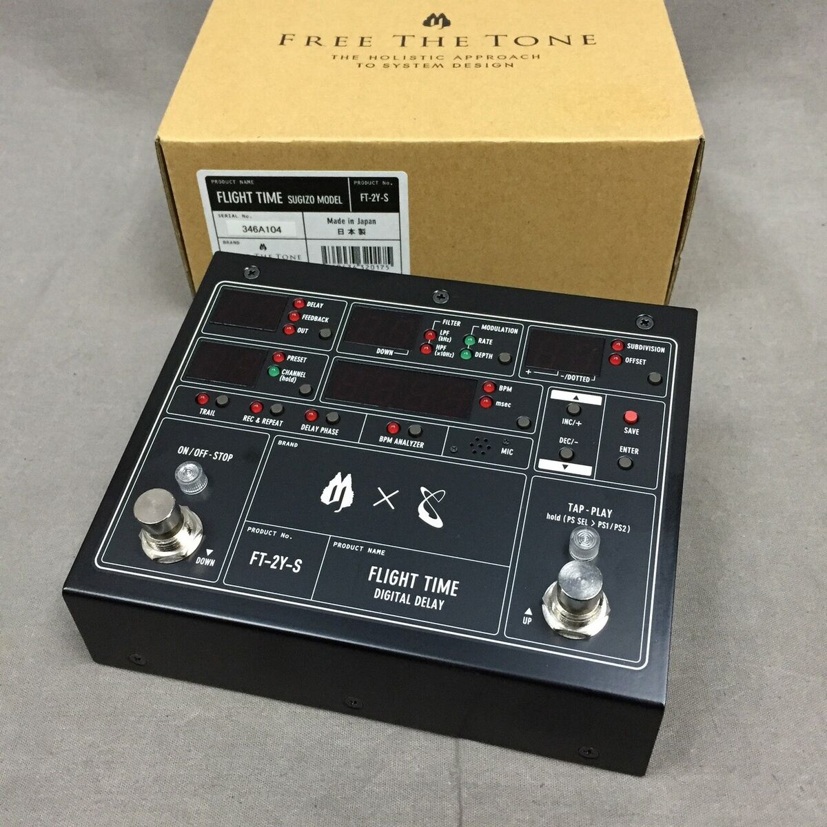 Free The Tone SUGIZO SIGNATURE FLIGHT TIME / FT-2Y-S Used Free The Tone SUGIZO SIGNATURE FLIGHT TIME / FT-2Y-S Used