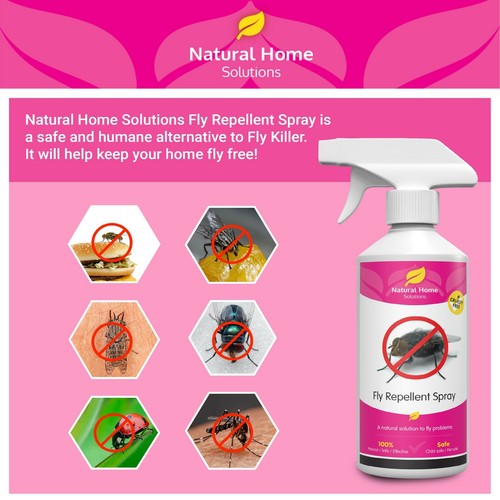 Fly Repellent Spray Stop Flies Mosquitoes Housefly Horsefly Eco Friendly 500ml - Picture 7 of 19