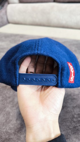 Vintage 90' Levi’s Strauss Cap Strap Back Hat American Legend Blue Wool - Picture 15 of 18