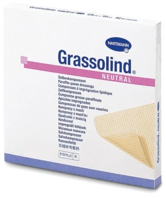 PAUL HARTMANN AG Grassolind Salbenkompressen 10x10cm steril 499314 10ST