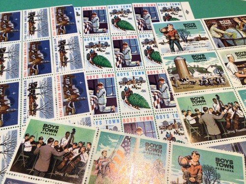 Boys Town Nebraska vintage Boys home charity mint stamps A19467 - Picture 2 of 4