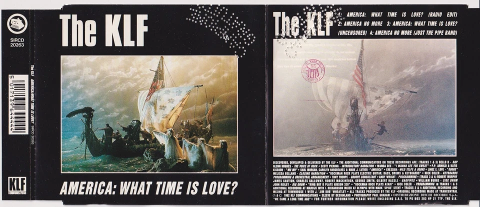 The KLF – America: What Time Is Love? - Italy Import 4 Track CD 1992 SIRCD 20263 - Bild 3 von 3