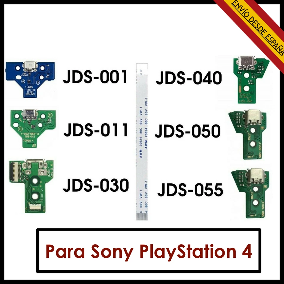 CONECTOR DE CARGA PARA MANDO PLAY STATION 4 PLACA CORRIENTE MICRO USB PS4 + FLEX
