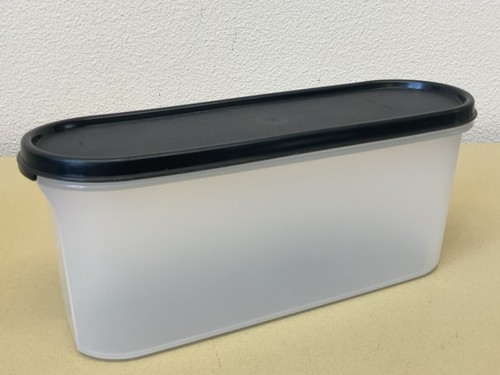 Tupperware Modular Mates Super Oval #3 Container Black Seal/Lid Storage New