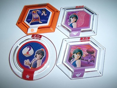 DISNEY INFINITY 2.0 Originals Power Disc Lot Sands Palace Magic Carpet Rags Rich