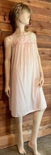 VINTAGE PINK SIZE MEDIUM VAL MODE BABYDOLL NIGHTGOWN   #13078