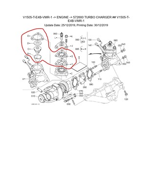 Genuine OEM Kubota Catalyst Kit-Dozer (Reformer) V1505 Vermeer