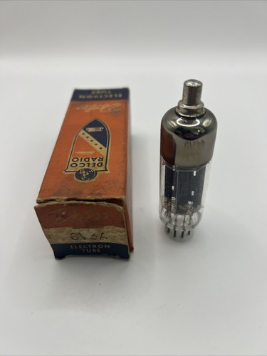 Vintage Rare Delco Radio 6V3A Vacuum Tube Made In USA With The Box Electron Tube - Picture 2 of 6
