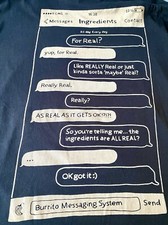 Chipotle Unisex Employee Uniform T Shirt Black Size XL 100 Organic Cotton