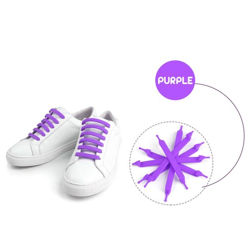 Easy Lazy No Tie Elastic Silicone Shoe Laces Cool Shoelaces Unisex Kids /Adult - Picture 17 of 19