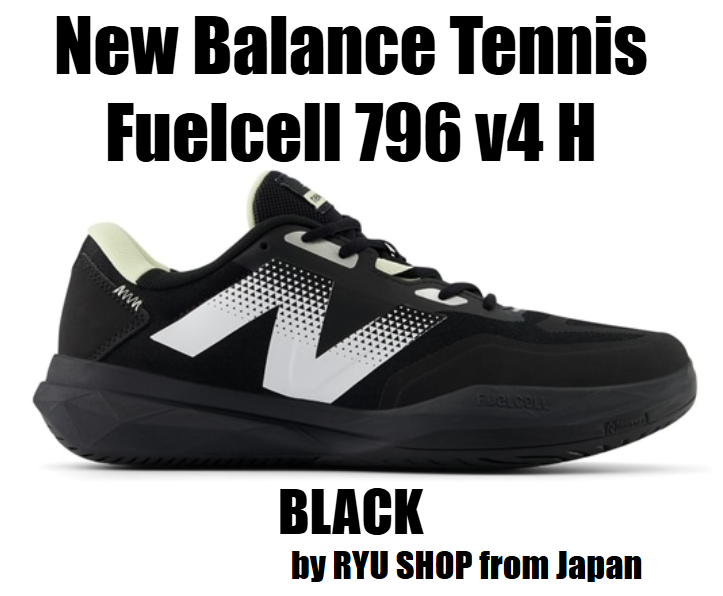 New Balance Men's tennis shoes FuelCell 796 v4 H J4 MCH796J4 2E BLACK