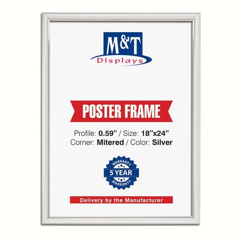 Poster a scatto immagine cornice foto 18x24 pollici argento supporto insegna profilo alluminio - Foto 13 di 17