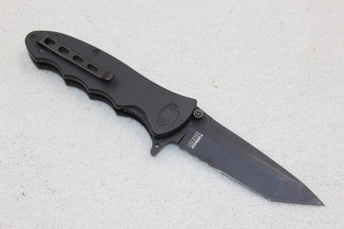 Boker Solingen Turbine Tactical Knife Partially Serrated Tanto Flipper 385 - Picture 3 of 15