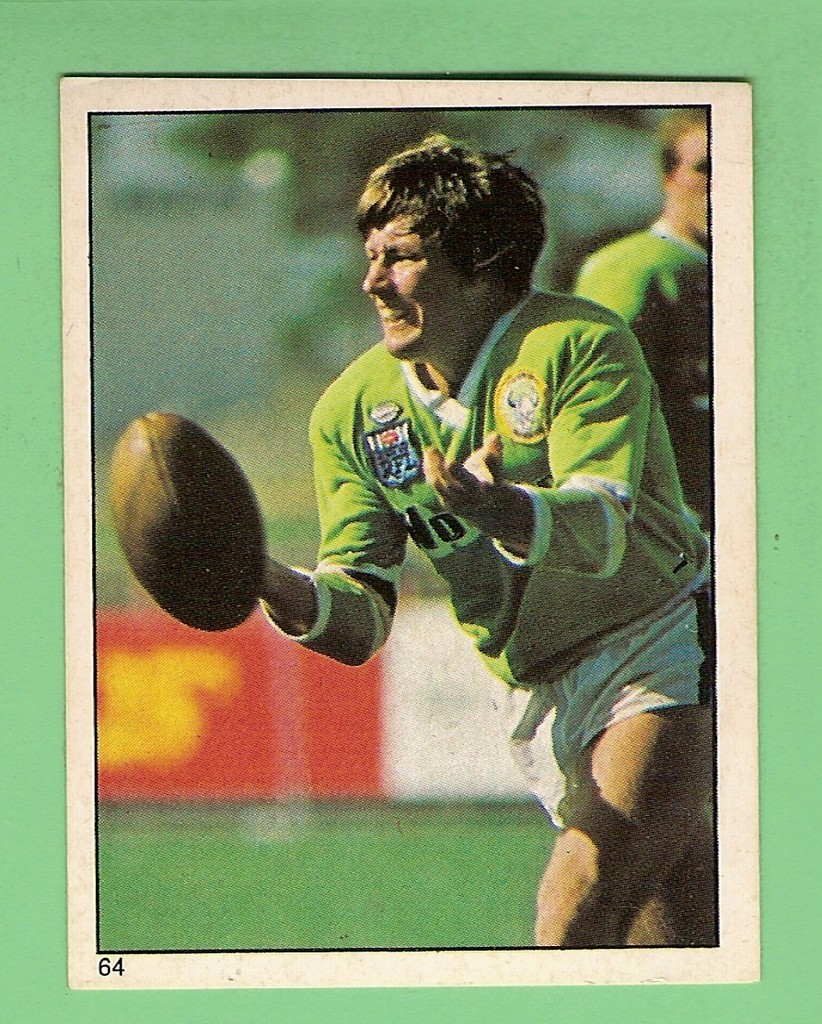 1984 RUGBY LEAGUE STICKER #64 CRAIG BELLAMY, CANBERRA