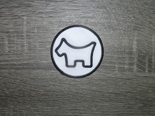 Pro Golf White/Black Round Embroidered Iron On Patch 2.75" x 2.75"