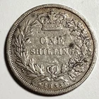 Photo of a 1855 Victoria Shilling from an eBay sale