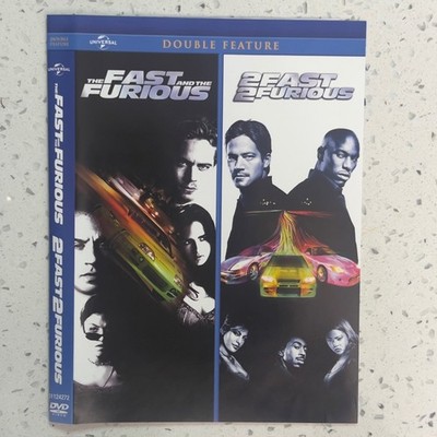 The Fast and the Furious 2017 DVD Double Feature Paul Walker Vin Diesel