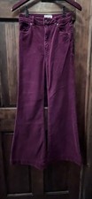 Rolla  s Womens Eastcoast High Rise Flare Pants Size 26 Corduroy Bell Bottoms