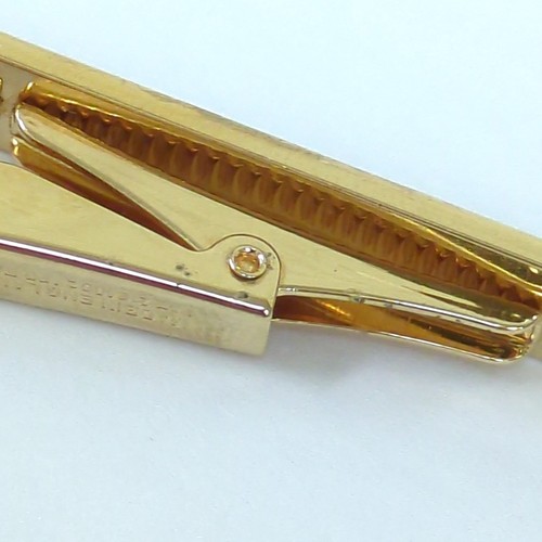 Burberry Nova Check Tie Pin and Cufflinks Set Green Red Gold Made in the UK Used - Picture 8 of 23