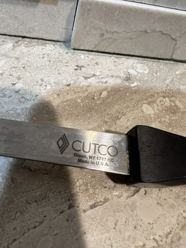 CUTCO 1707 KC 19.5” Long Brown Handle SLOTTED BBQ Spatula Flipper Turner USED - Bild 5 von 9