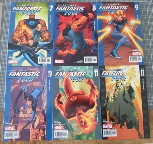 Marvel Comics Ultimate Fantastic Four Vol. 1 #7-12 Doom #1-6 Full Story Run 2004