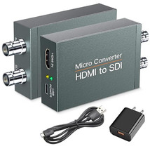 HDMI to SDI, HDMI to 3G-SDI/HD-SDI Converter, Audio Embedder 2 Way SDI Conver...