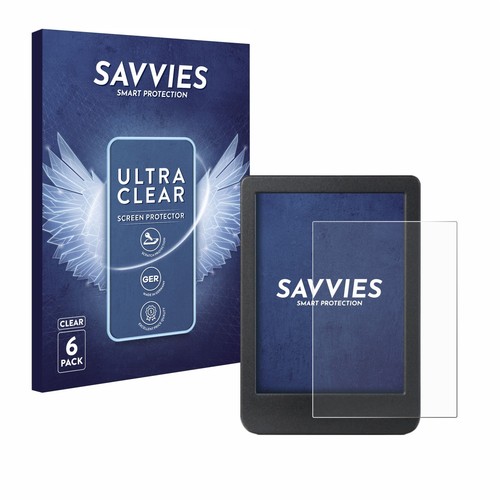 6x Folie für Kobo Clara BW Schutzfolie Displayschutz Display Schutz Klar