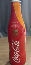 London 2012 Olympic Torch Relay Limited Edition Metal Coca Cola Bottle (opened)