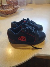 Heelys Fat Style 7883 Medium Suade skate shoes Youth Size 5 Blk/Red 2012 Read
