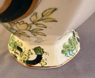 Masons Ironstone Green Chartreuse Octagonal Jar w/ Lid. Made In England. Chipped — photo 6