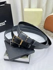 Montblanc Horseshoe Pin Buckle Classic Belt