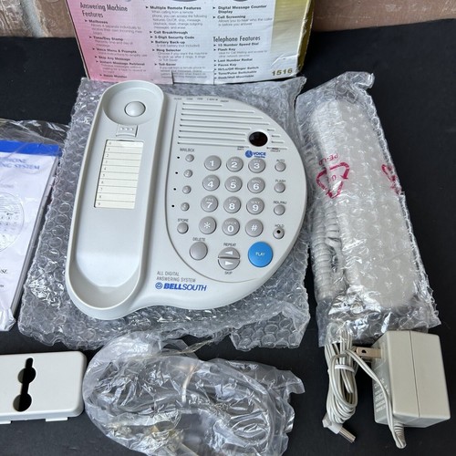 BellSouth Tapeless Tapeless Answering System 1516 Tapefree 10 Number Speed Dial Nowy - Zdjęcie 9 z 10