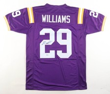 Greedy Williams Signed LSU Tigers Jersey (Beckett) Browns 2nd Round Pick 2019