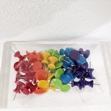 Rainbow Jumbo Push Pins, Set of 50