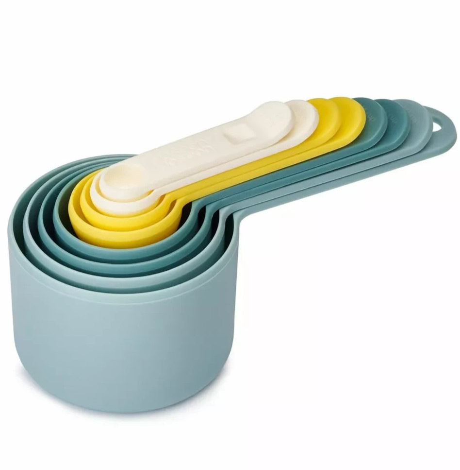 Joseph Joseph Nest Measure 8 Piece Measuring Cup Set Compact Green Opal