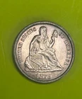 1875 Seated Liberty Dime UNC w/ Toning